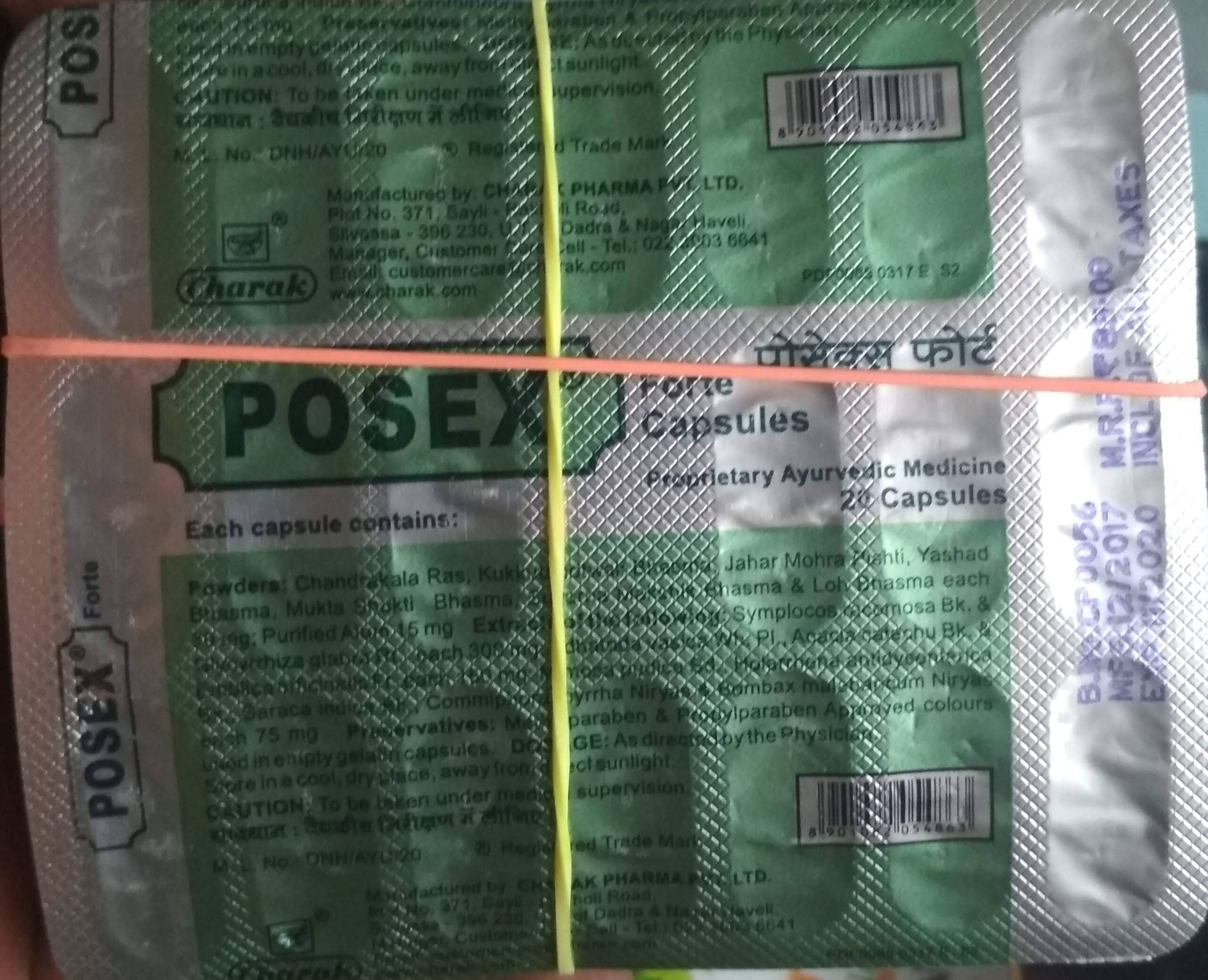 posex forte capsules 60cap upto 15% off charak phytocare